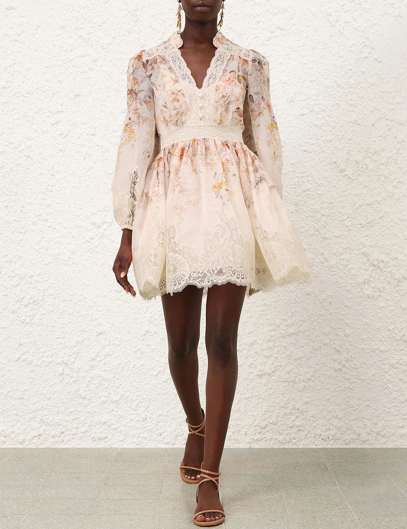 Luna Lace Lantern Dress