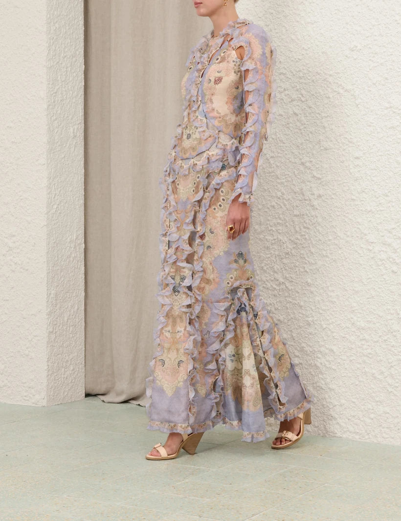 Rebellion Scallop Maxi Dress