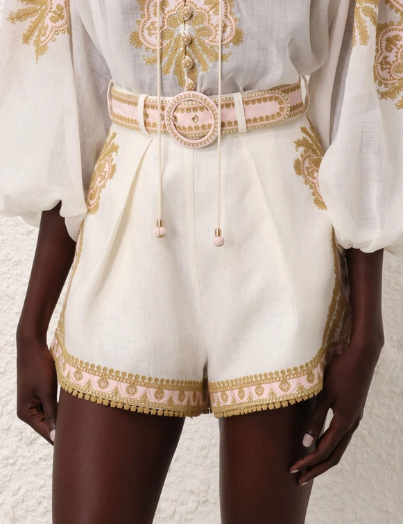 Waverly Embroidered Top & Short Set