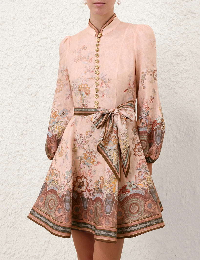 Alchemy Button Mini Dress