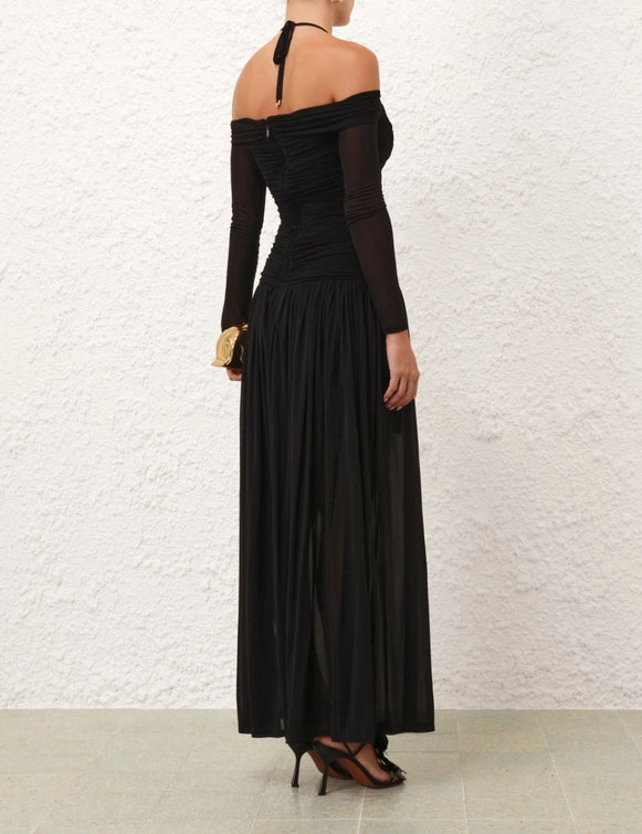 Illuminate Draped Maxi Dress