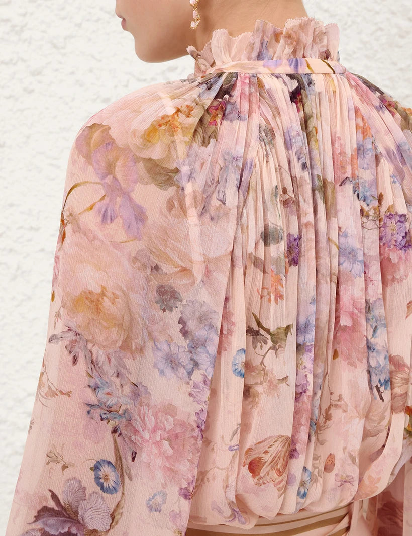 Valiant Billow Blouse & Tuck Short Set
