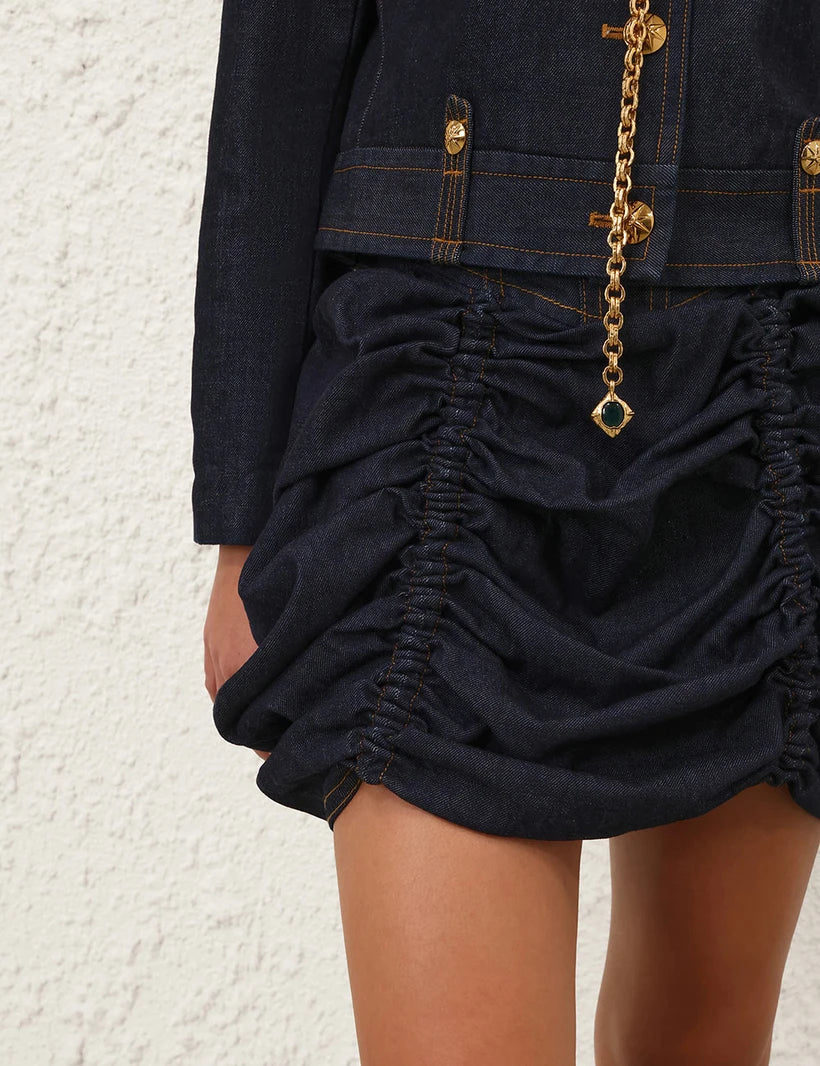 Rebellion Denim Mini Skirt
