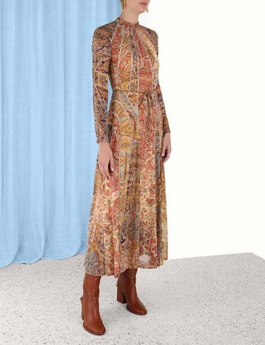 Luminosity Panelled Midi Dress