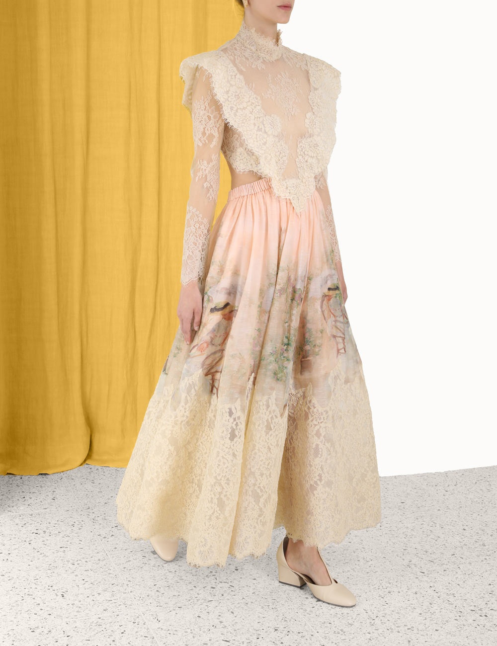 Lyrical Corded Lace Gown