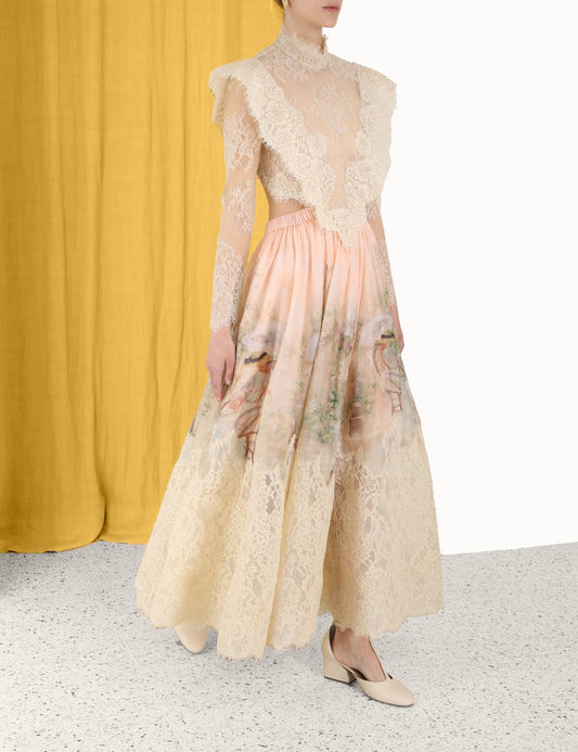 Lyrical Corded Lace Gown