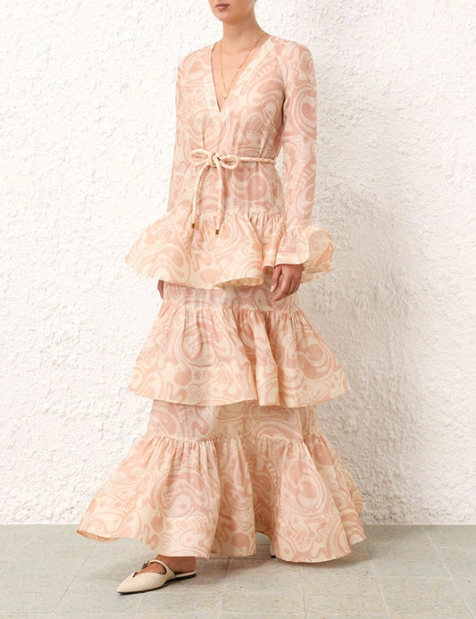Matchmaker V Neck Gown
