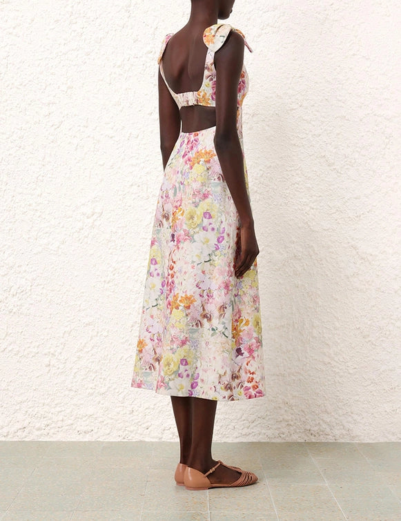 Harmony Tie Shoulder Midi